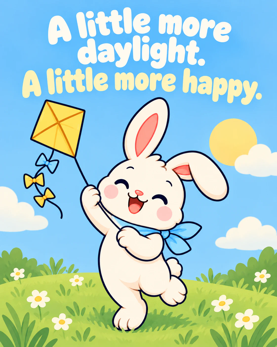 A little more daylight. A little more happy.