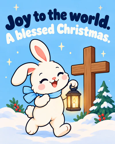 Joy to the world. A blessed Christmas.
