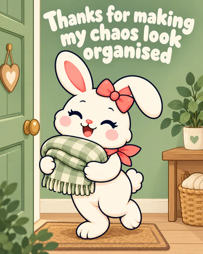 Thanks for making my chaos look organised