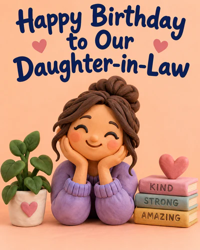 Birthday ecard for daughter in law