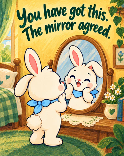 You have got this. The mirror agreed.