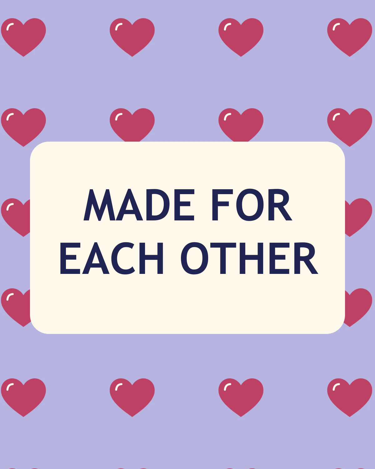 Made for each other