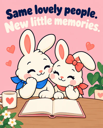 Same lovely people. New little memories.