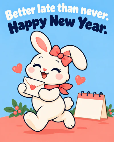 Better late than never. Happy New Year.