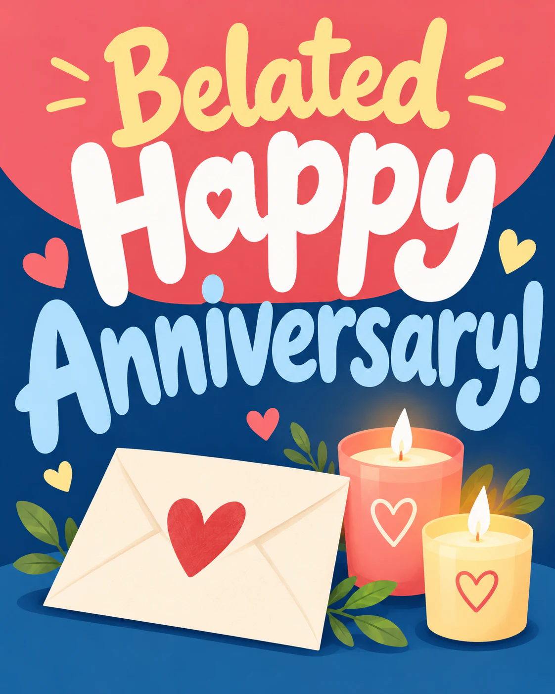Belated anniversary ecard