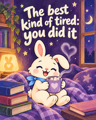 The best kind of tired: you did it