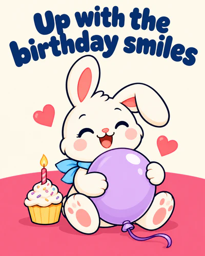 Up with the birthday smiles