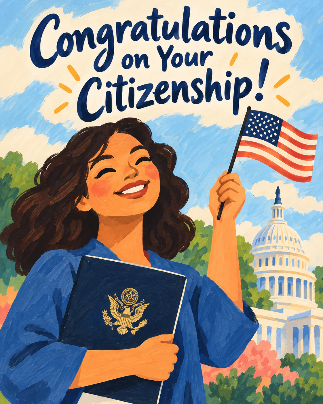Citizenship congratulations ecard