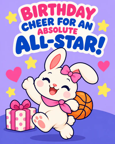 BIRTHDAY CHEER FOR AN ABSOLUTE ALL-STAR!