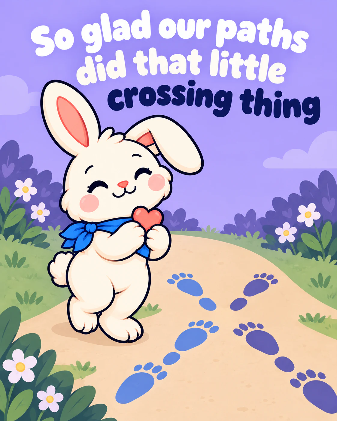 So glad our paths did that little crossing thing