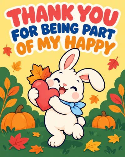 THANK YOU FOR BEING PART OF MY HAPPY