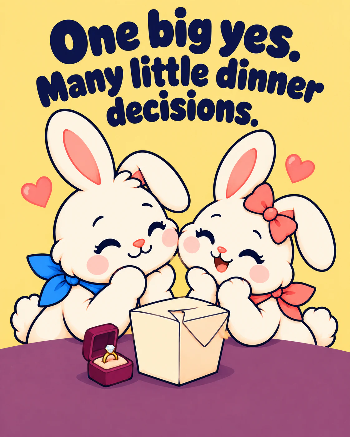 One big yes. Many little dinner decisions.