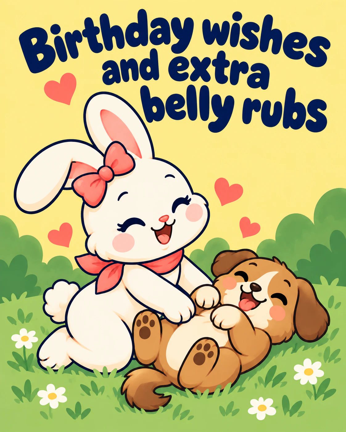 Birthday wishes and extra belly rubs