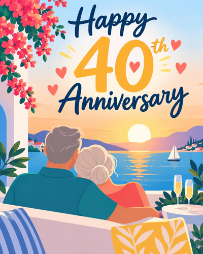 40th anniversary ecard