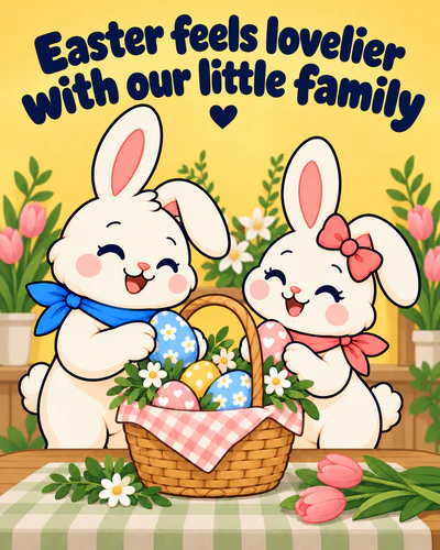 Easter feels lovelier with our little family