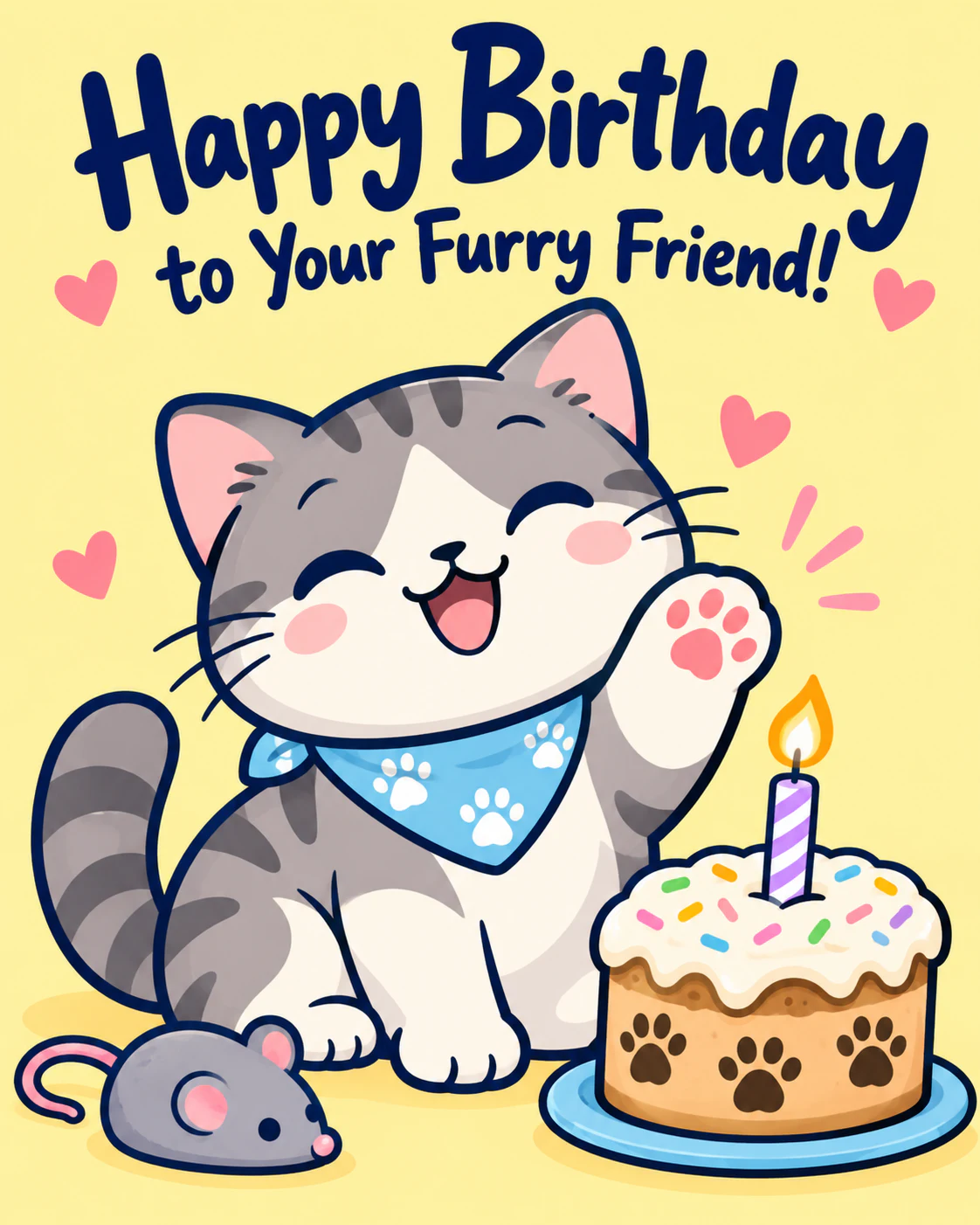Pet birthday ecard