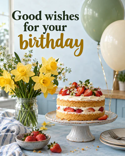 Good wishes for your birthday