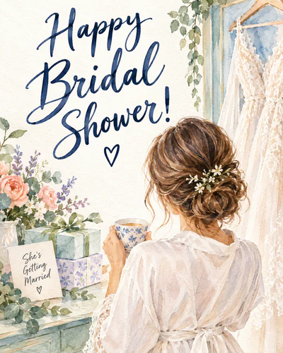 Bridal shower ecard