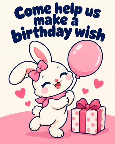 Come help us make a birthday wish