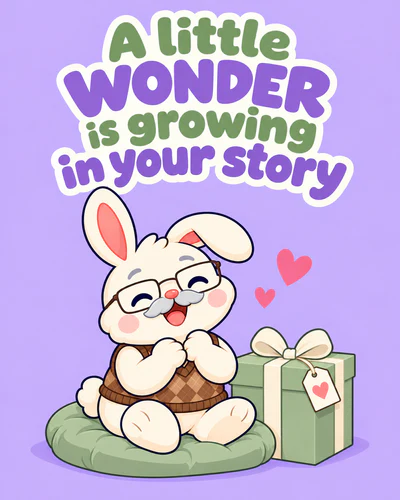 A little wonder is growing in your story