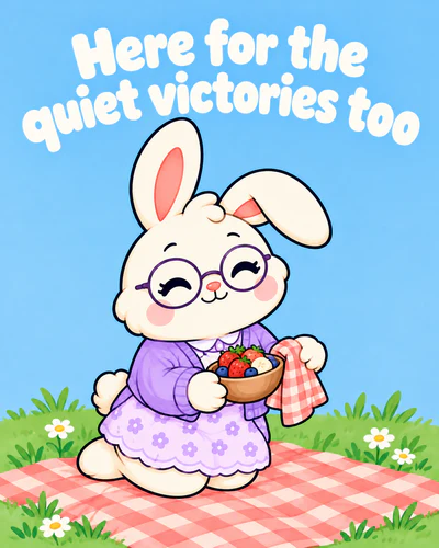 Here for the quiet victories too