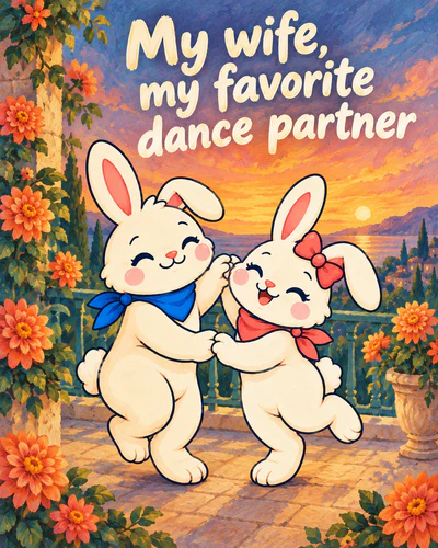 My wife, my favorite dance partner
