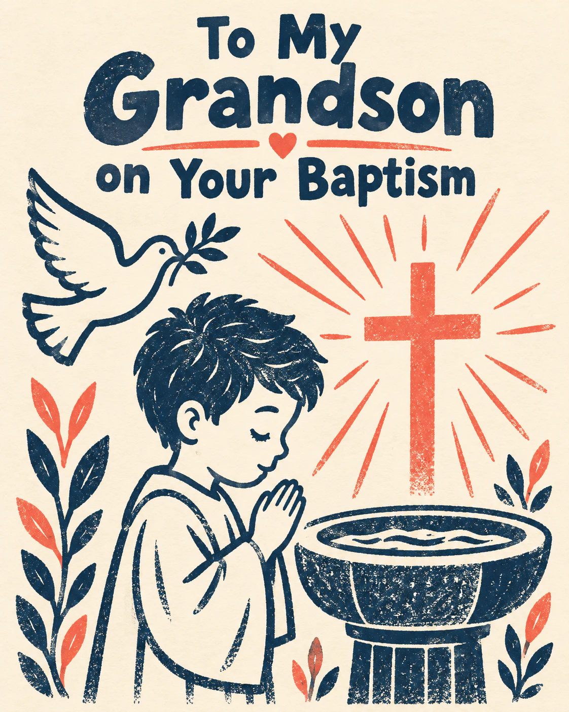 Baptism ecard for grandson