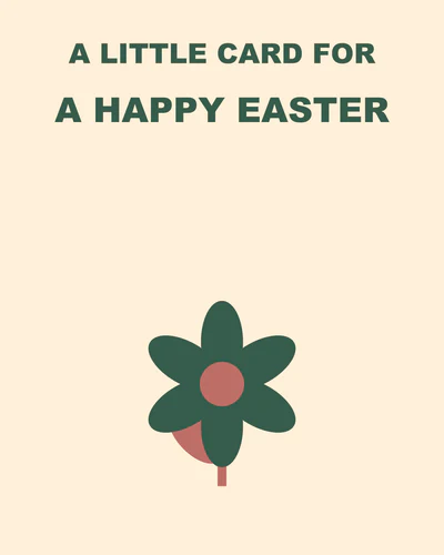 A little card for a happy Easter