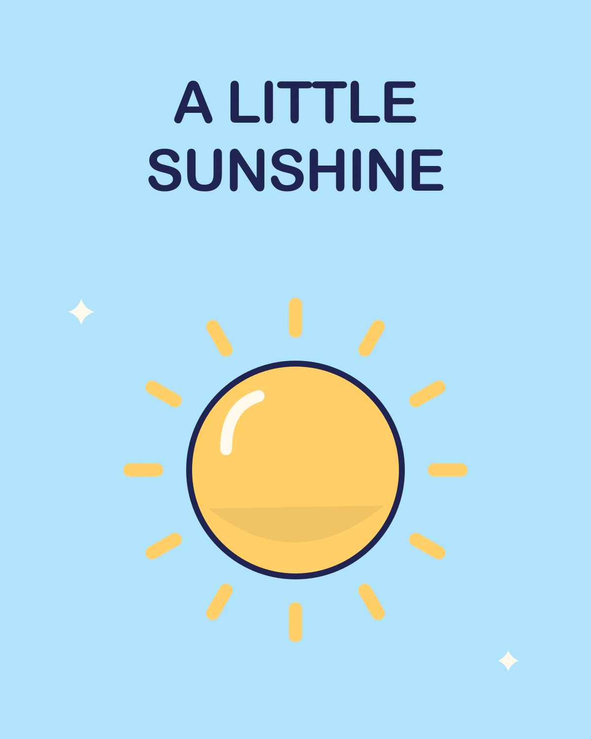 A little sunshine