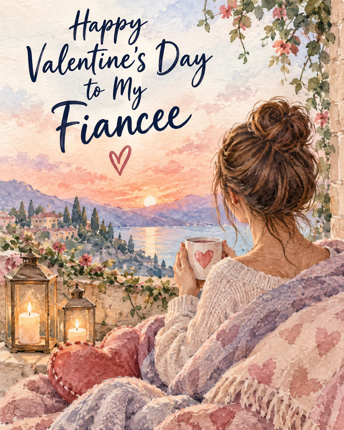 Valentines day ecard for fiancee