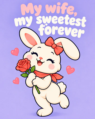 My wife, my sweetest forever