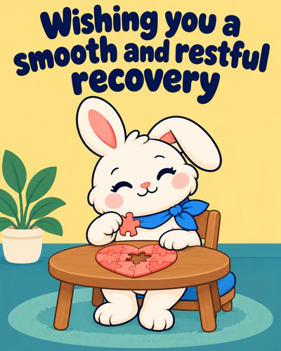 Wishing you a smooth and restful recovery