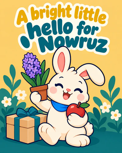 A bright little hello for Nowruz