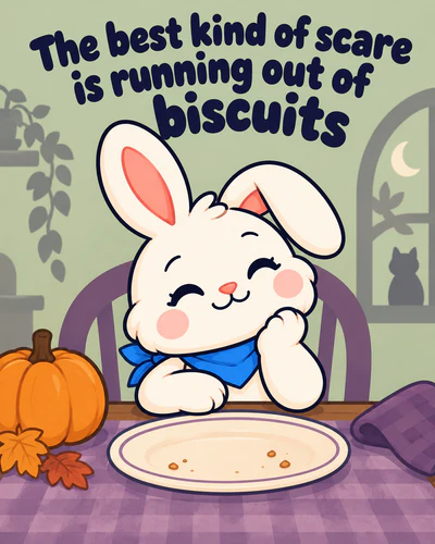 The best kind of scare is running out of biscuits