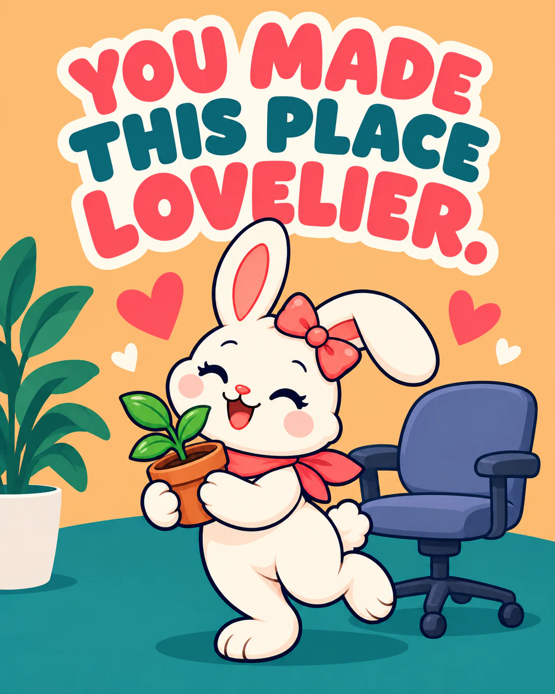 YOU MADE THIS PLACE LOVELIER.