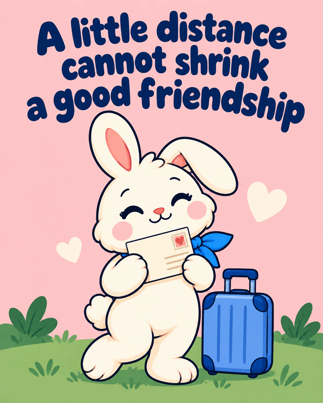 A little distance cannot shrink a good friendship