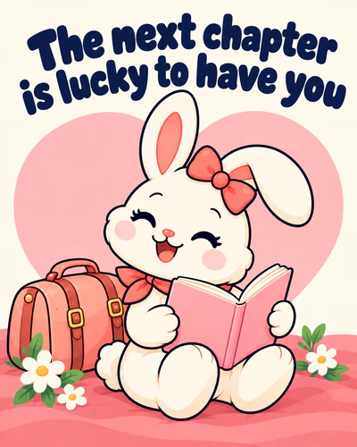 The next chapter is lucky to have you