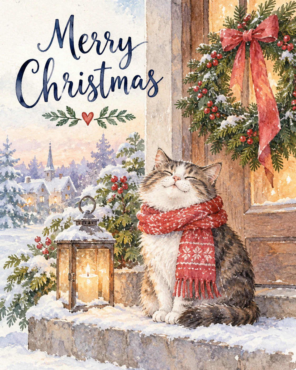 Heartfelt Christmas ecard