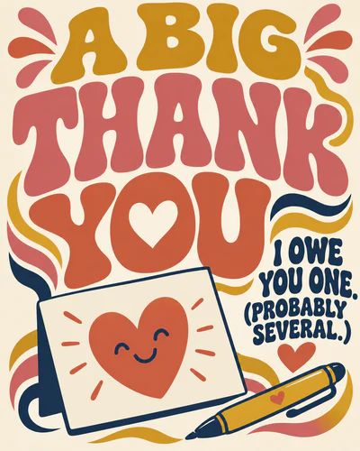 Funny thank you ecard