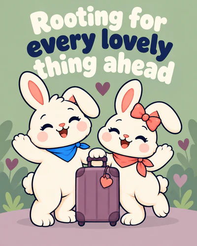Rooting for every lovely thing ahead