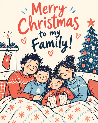 Christmas ecard for family