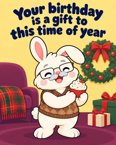 Your birthday is a gift to this time of year