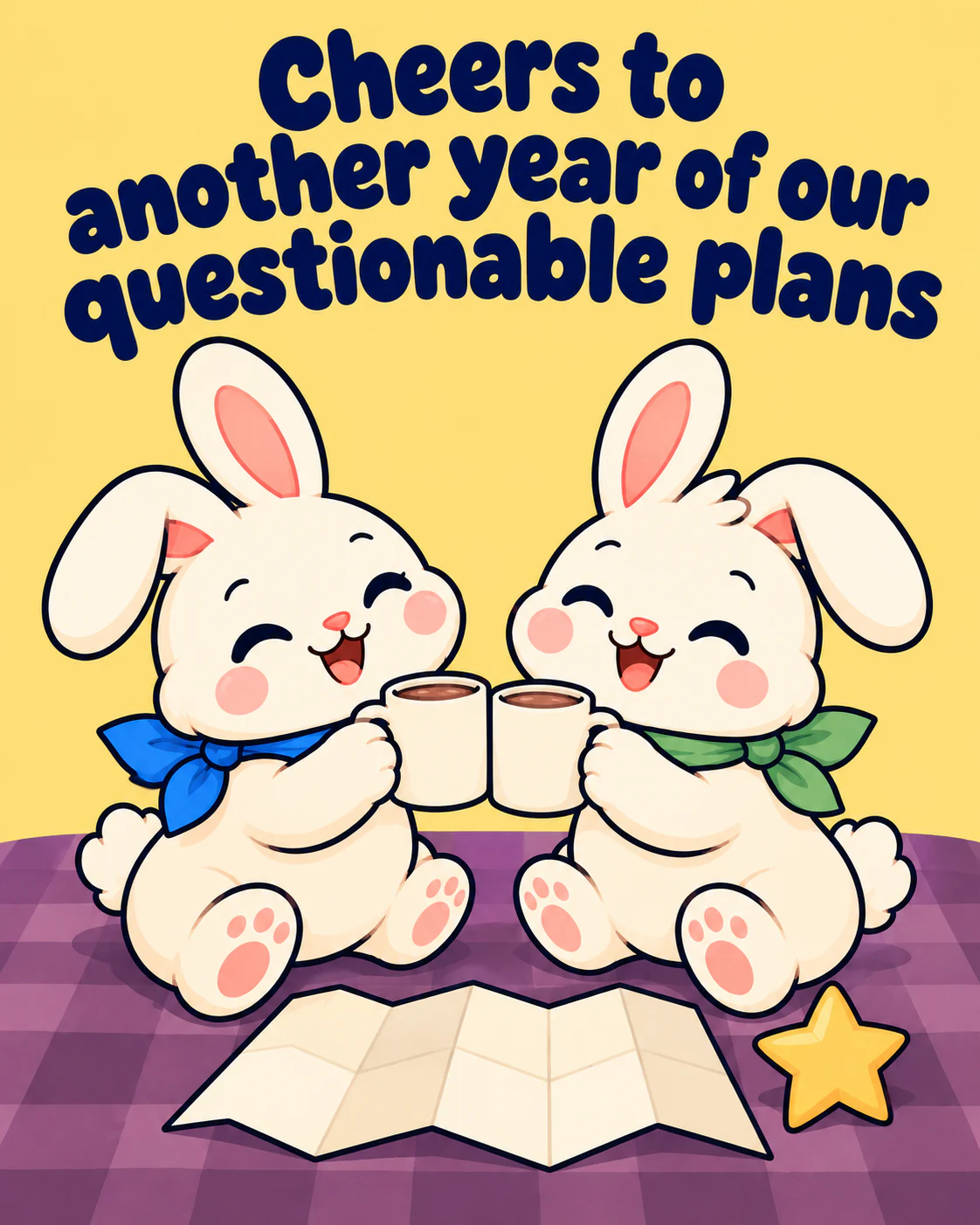 Cheers to another year of our questionable plans