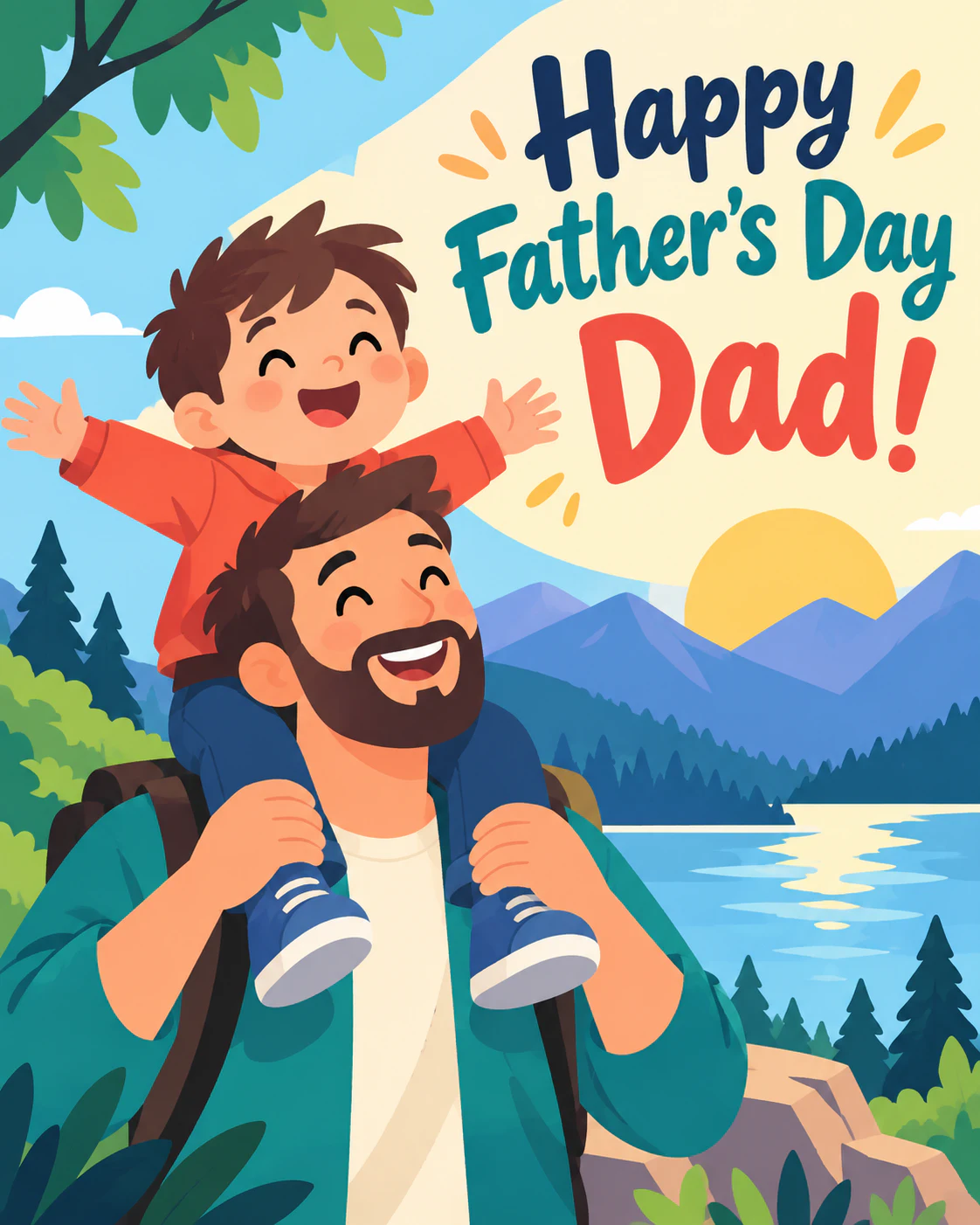 Fathers day ecard for dad