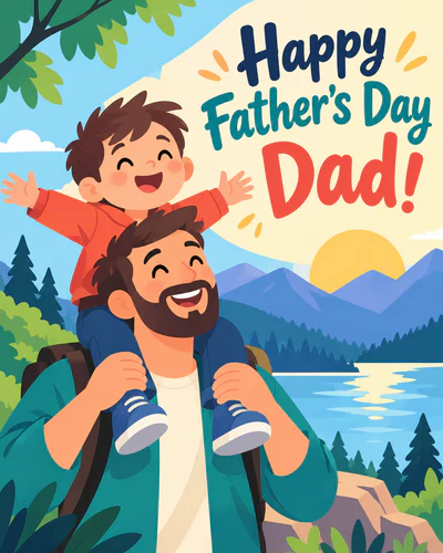 Fathers day ecard for dad