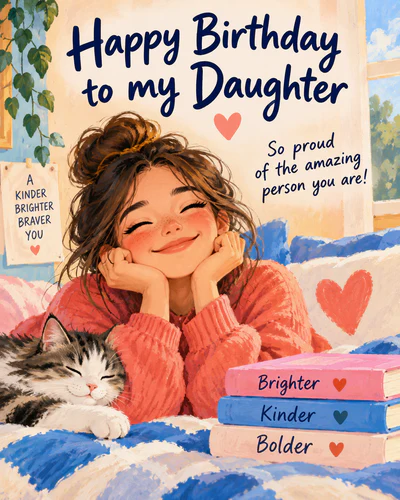 Birthday ecard for daughter