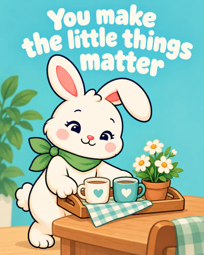 You make the little things matter