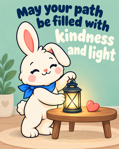 May your path be filled with kindness and light