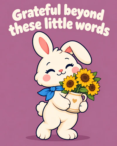 Grateful beyond these little words