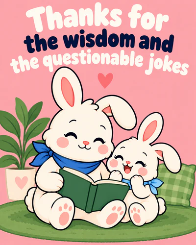 Thanks for the wisdom and the questionable jokes
